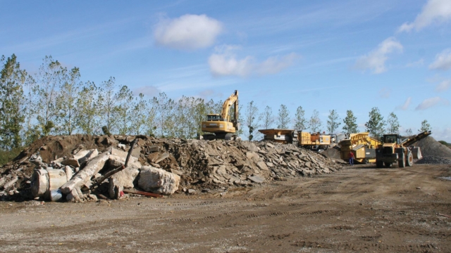 Vue d'ensemble de la plateforme de recyclage